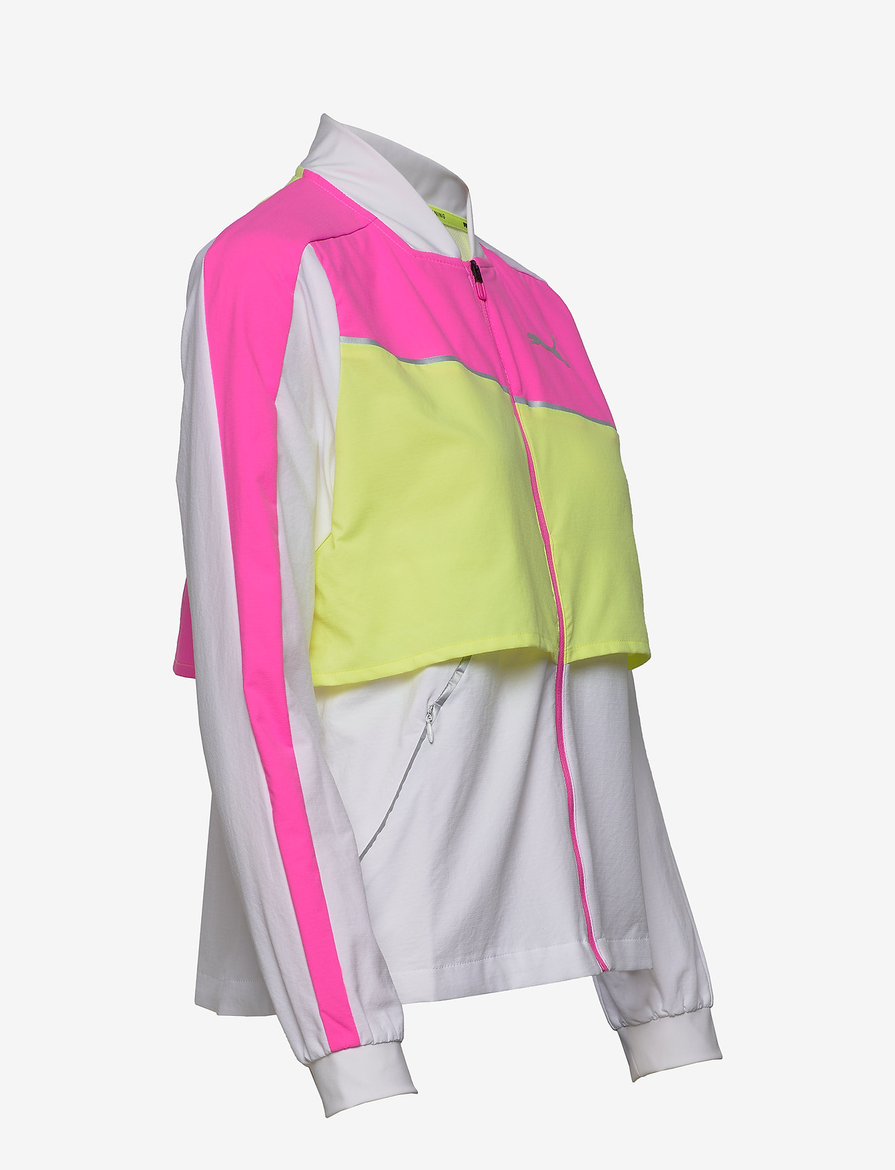 PUMA - Run Lite Woven Ultra Jacket - puma white-luminous pink-fizzy yell - 2