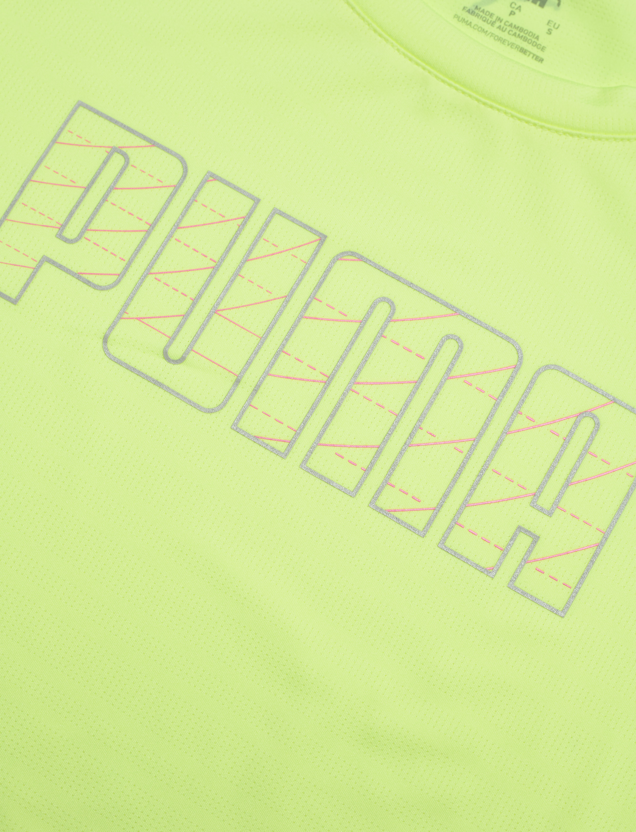 PUMA - Run Logo SS Tee - fizzy yellow - 2