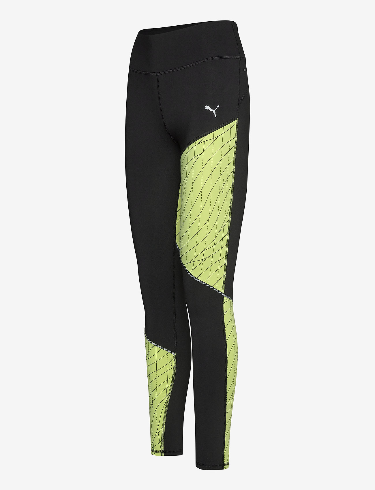 PUMA - Run Graphic Regular Rise Long Tight - puma black-fizzy yellow - 2