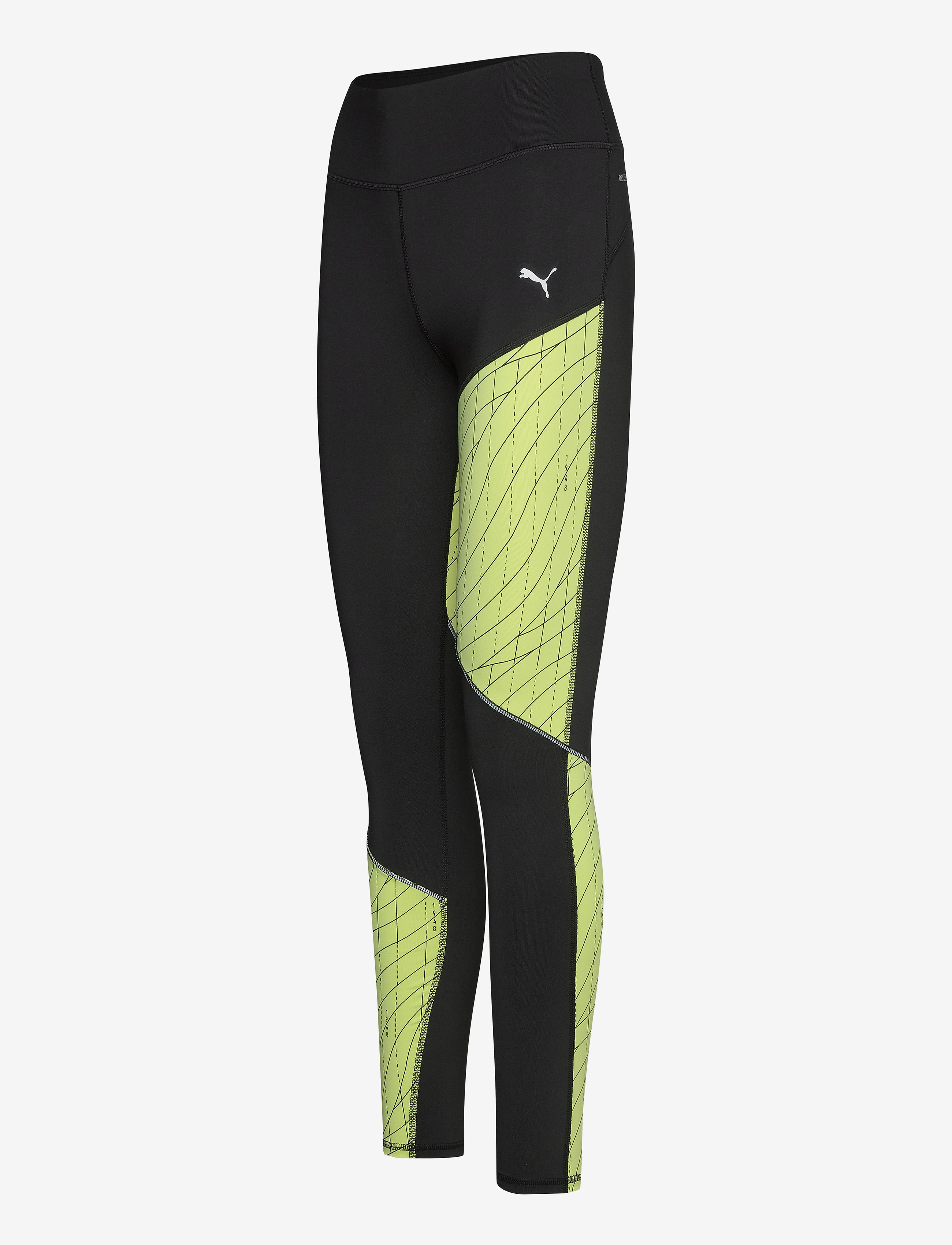 PUMA - Run Graphic Regular Rise Long Tight - puma black-fizzy yellow - 2