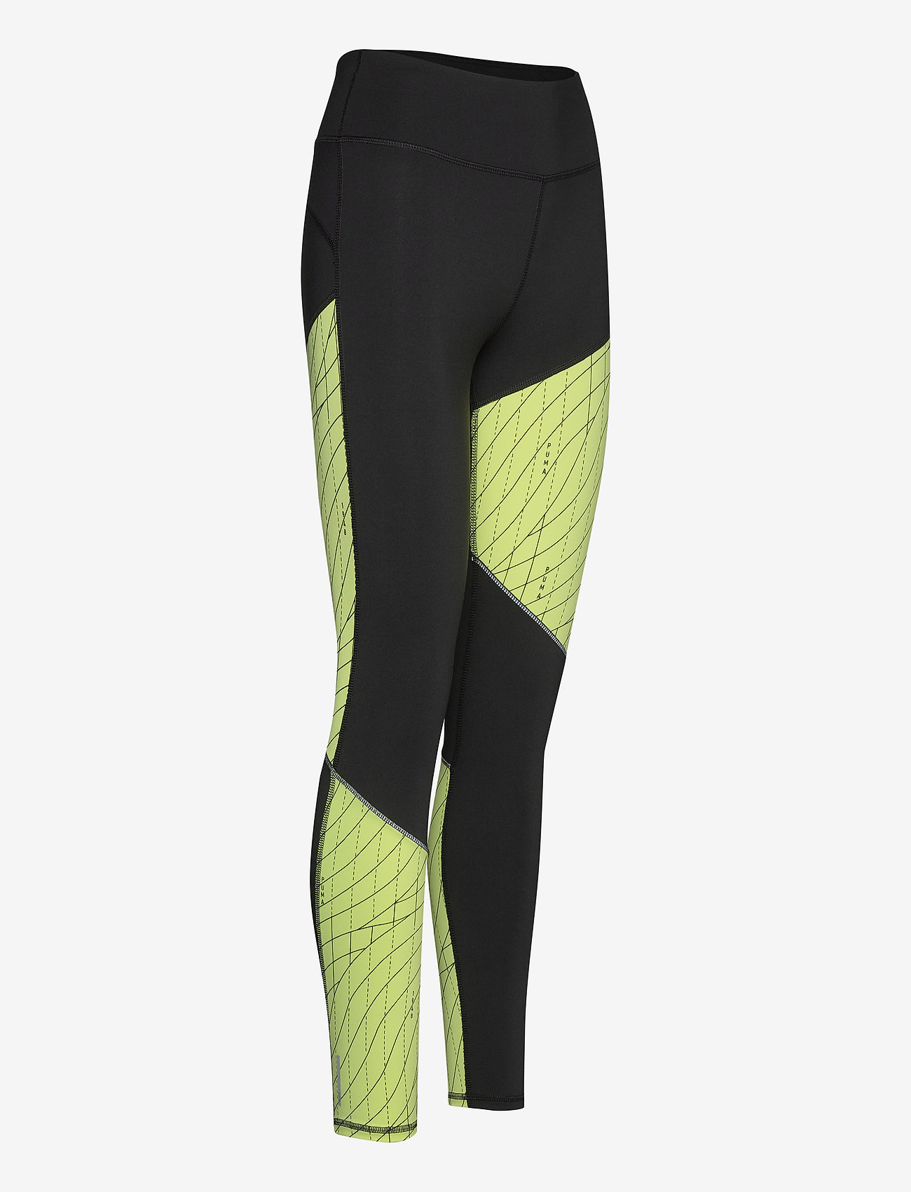 PUMA - Run Graphic Regular Rise Long Tight - puma black-fizzy yellow - 3