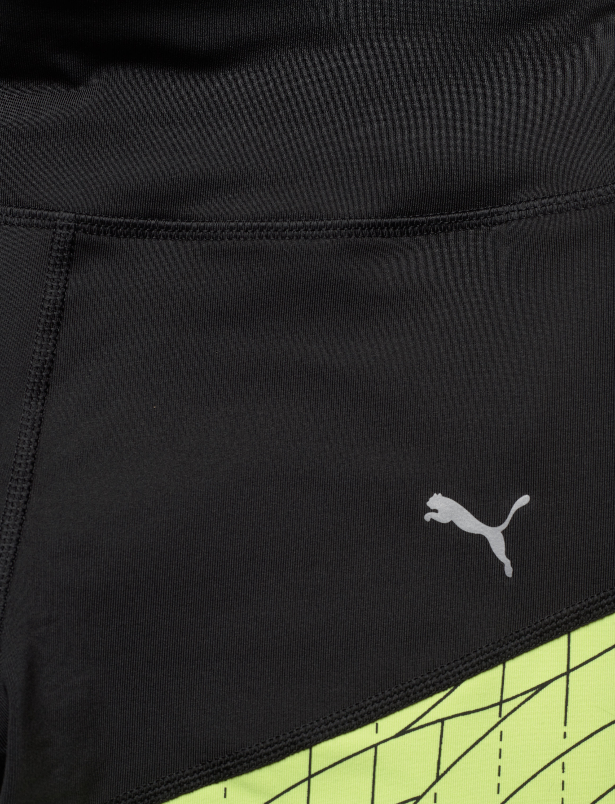 PUMA - Run Graphic Regular Rise Long Tight - puma black-fizzy yellow - 5