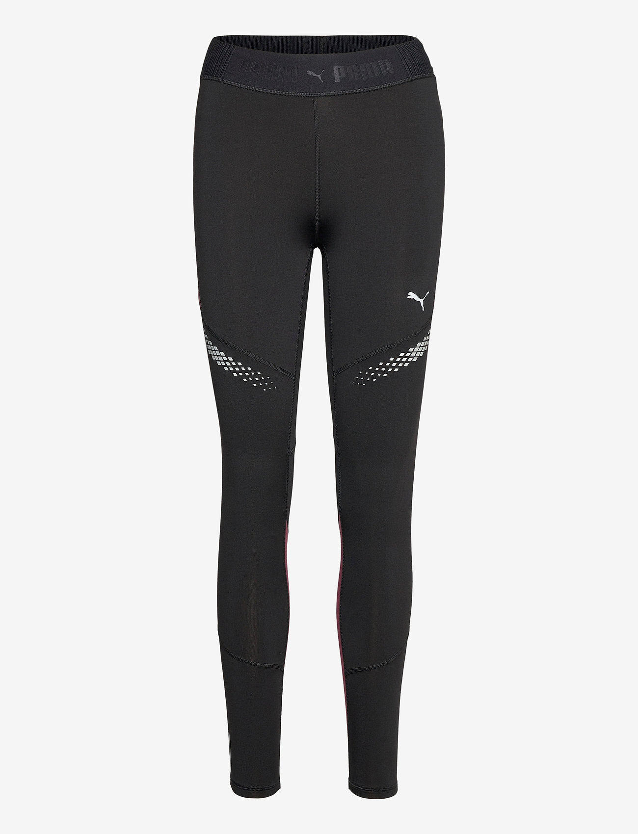 Runner ID Regular Rise Full Tight - PUMA BLACK-BURGUNDY