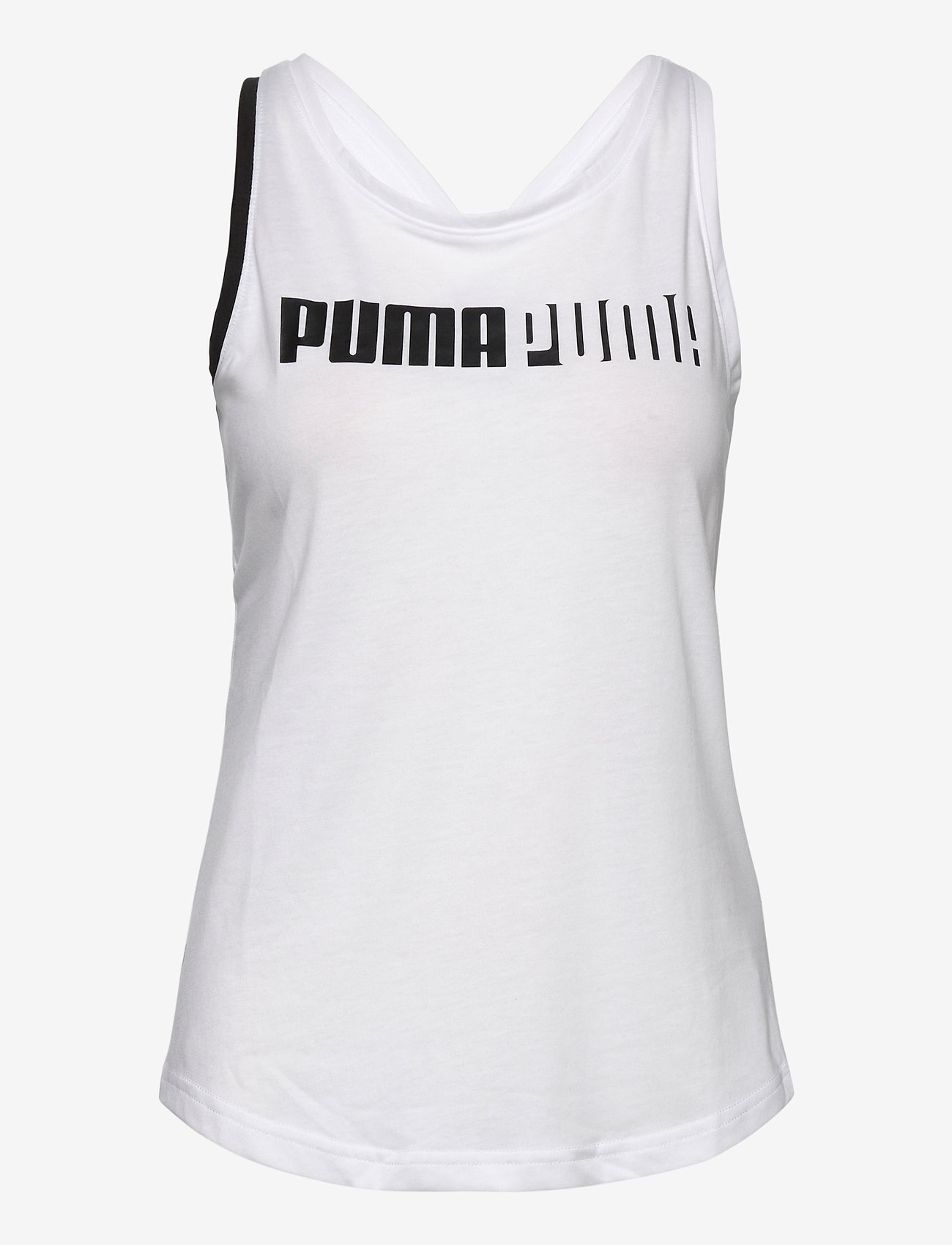 PUMA - Train Logo Cross Back Tank - puma white - 0