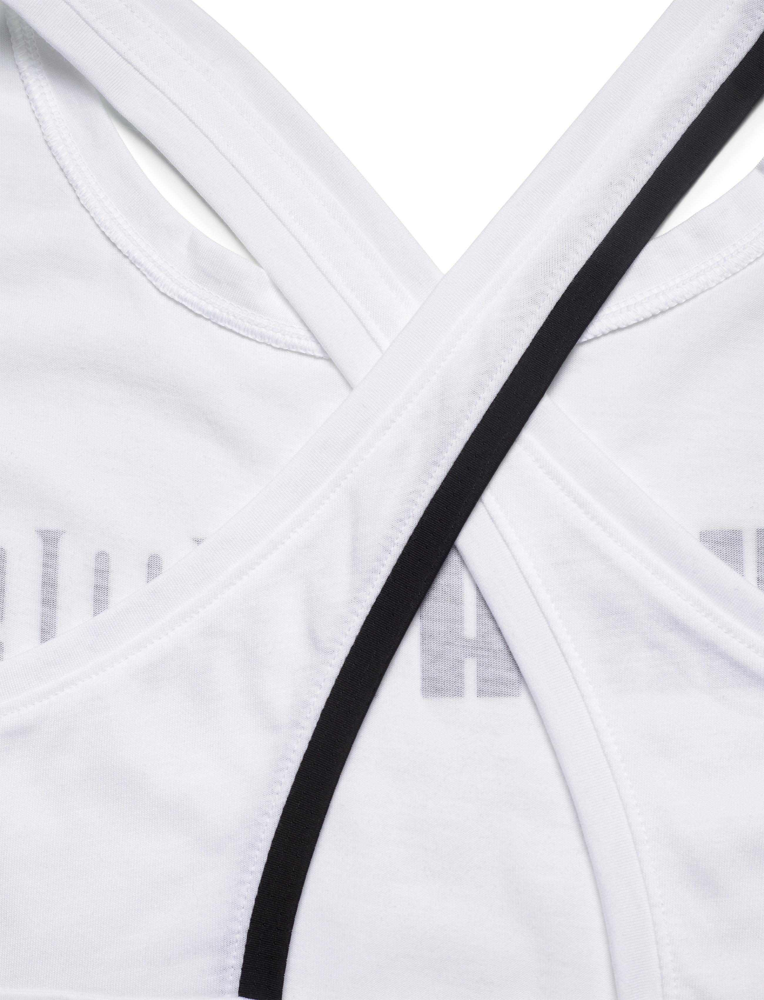 PUMA - Train Logo Cross Back Tank - puma white - 3