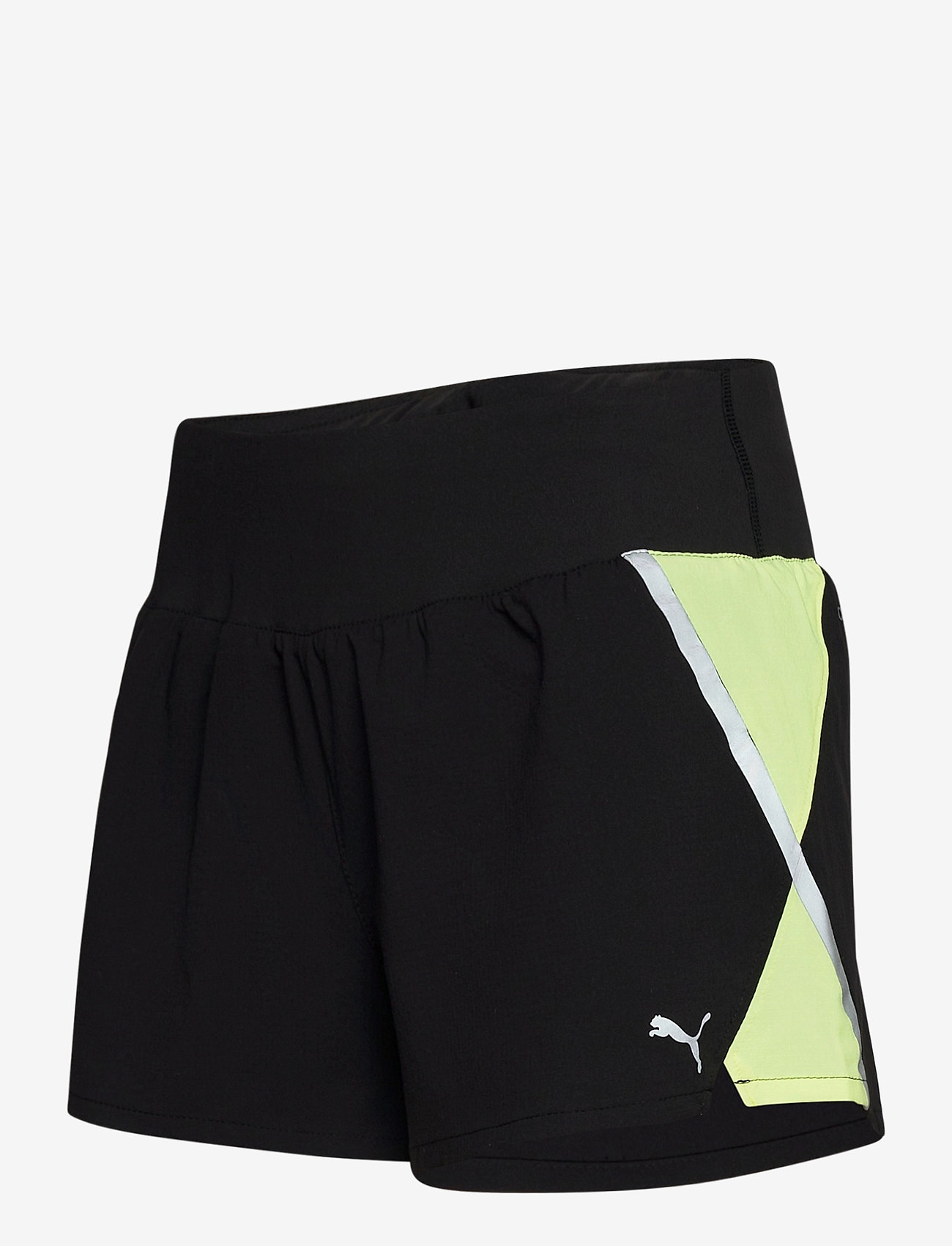 PUMA - Run Lite Woven 3" Short - puma black-fizzy yellow - 2