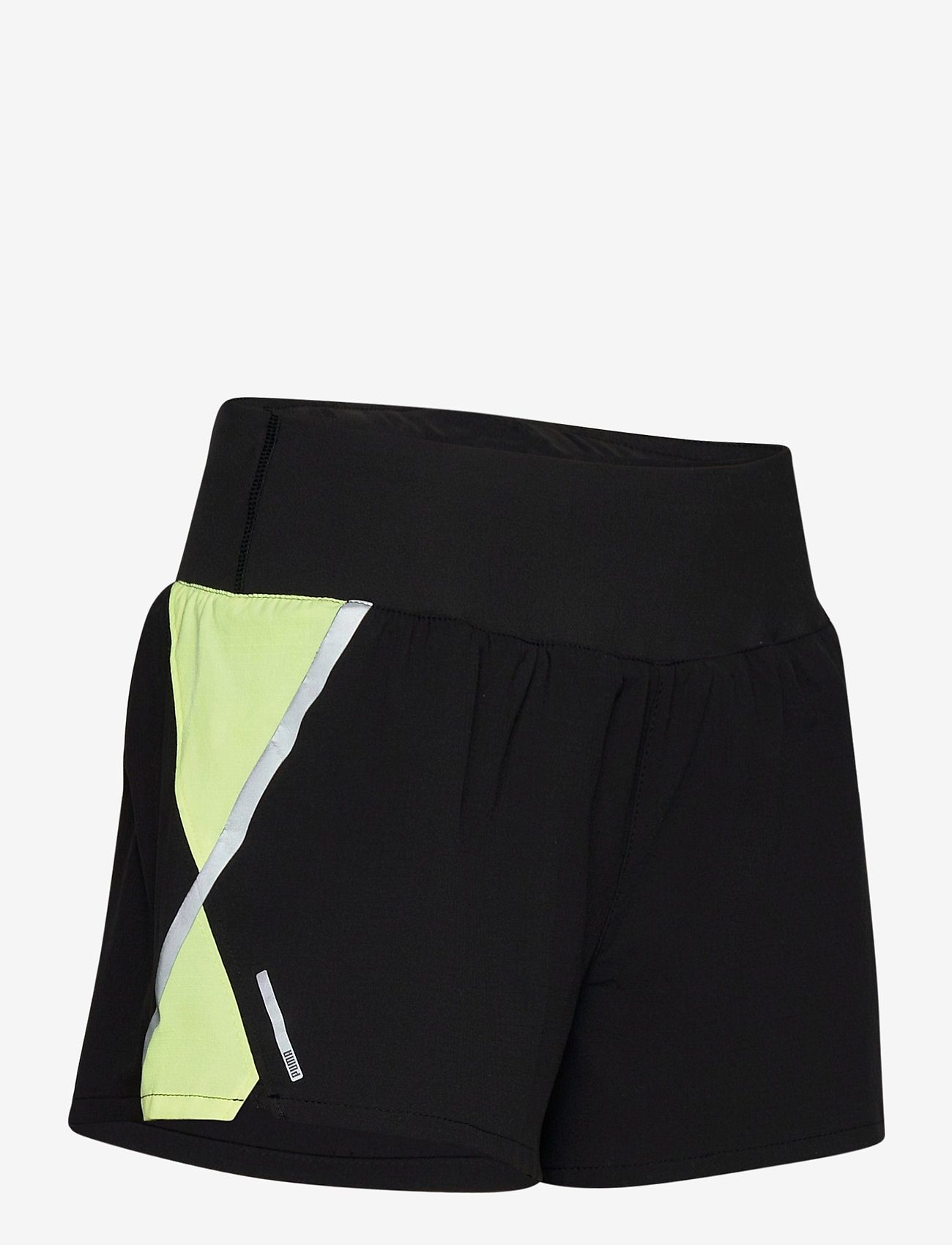 PUMA - Run Lite Woven 3" Short - puma black-fizzy yellow - 3