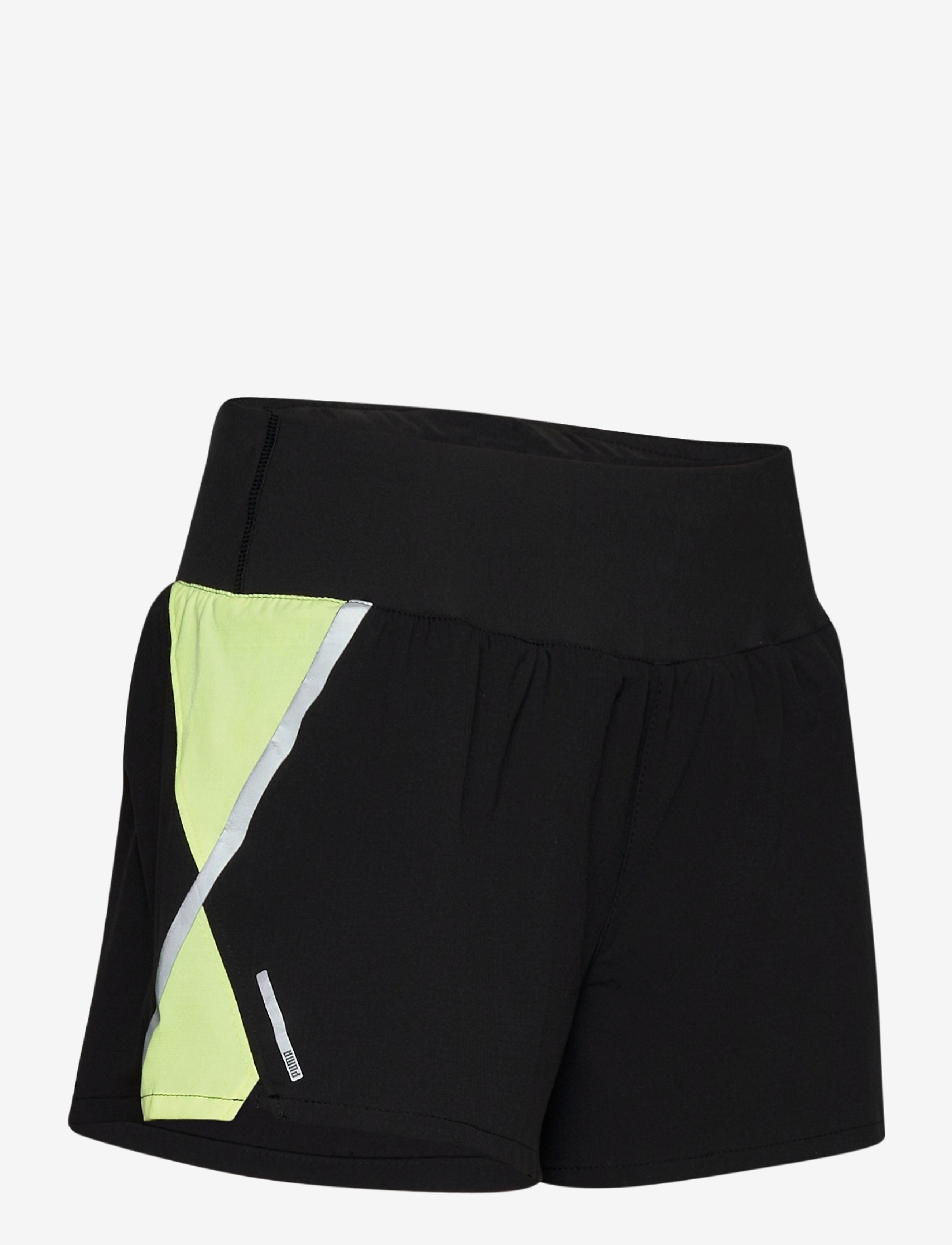 PUMA - Run Lite Woven 3" Short - puma black-fizzy yellow - 3