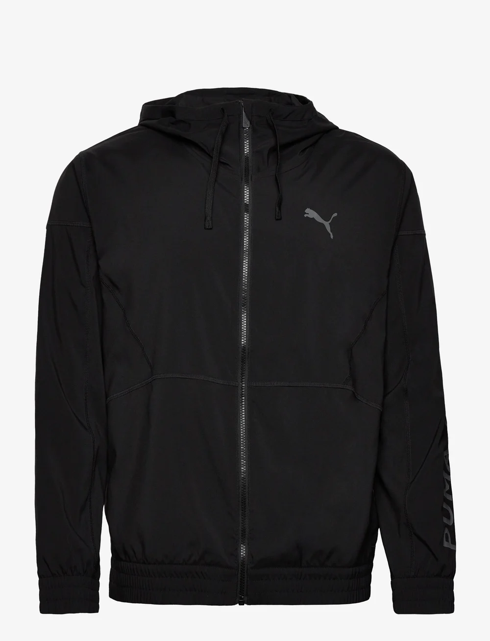 Black puma windbreaker best sale