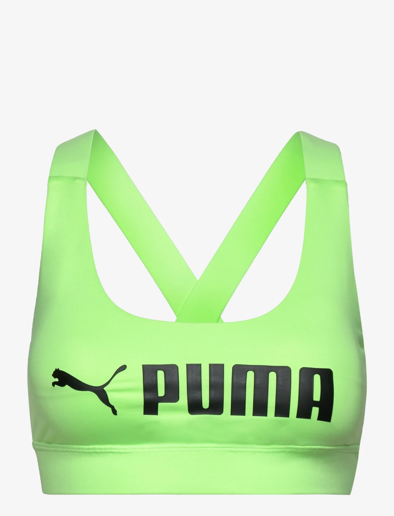 PUMA - Mid Impact Puma Fit Bra - sports bh'er: medium støtte - speed green-puma black - 0