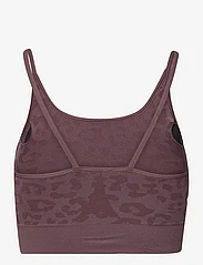 PUMA - Low Impact FormKnit Seamless Long Line Bra - clothes - dusty plum-leopard print - 1