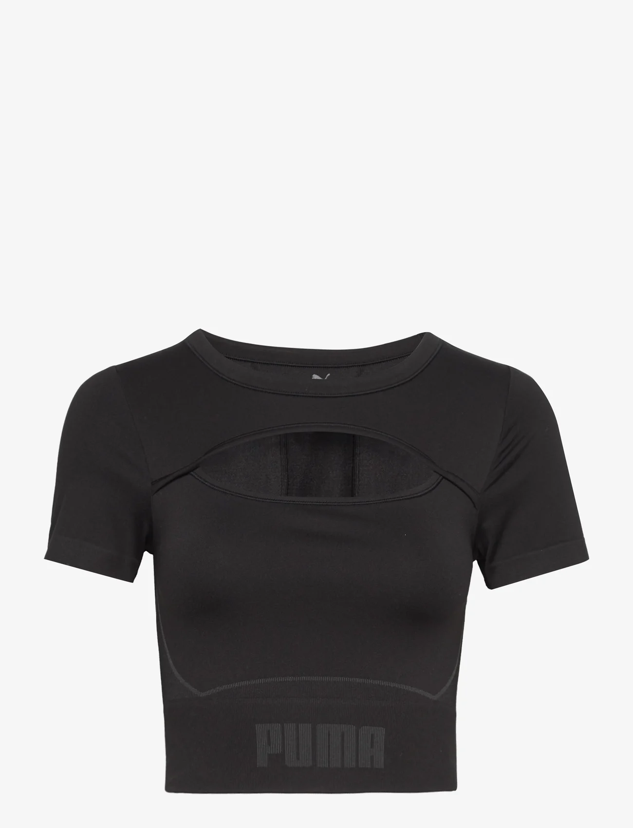 PUMA - Formknit Seamless Baby Tee - t-shirts - puma black-strong gray - 0