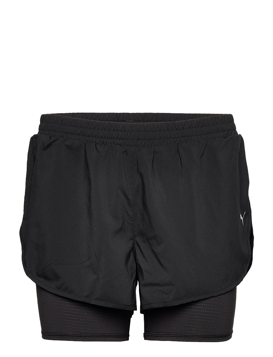 PUMA - RUN FAVORITE WOVEN 2IN1 3" SHORT W - puma black - 1