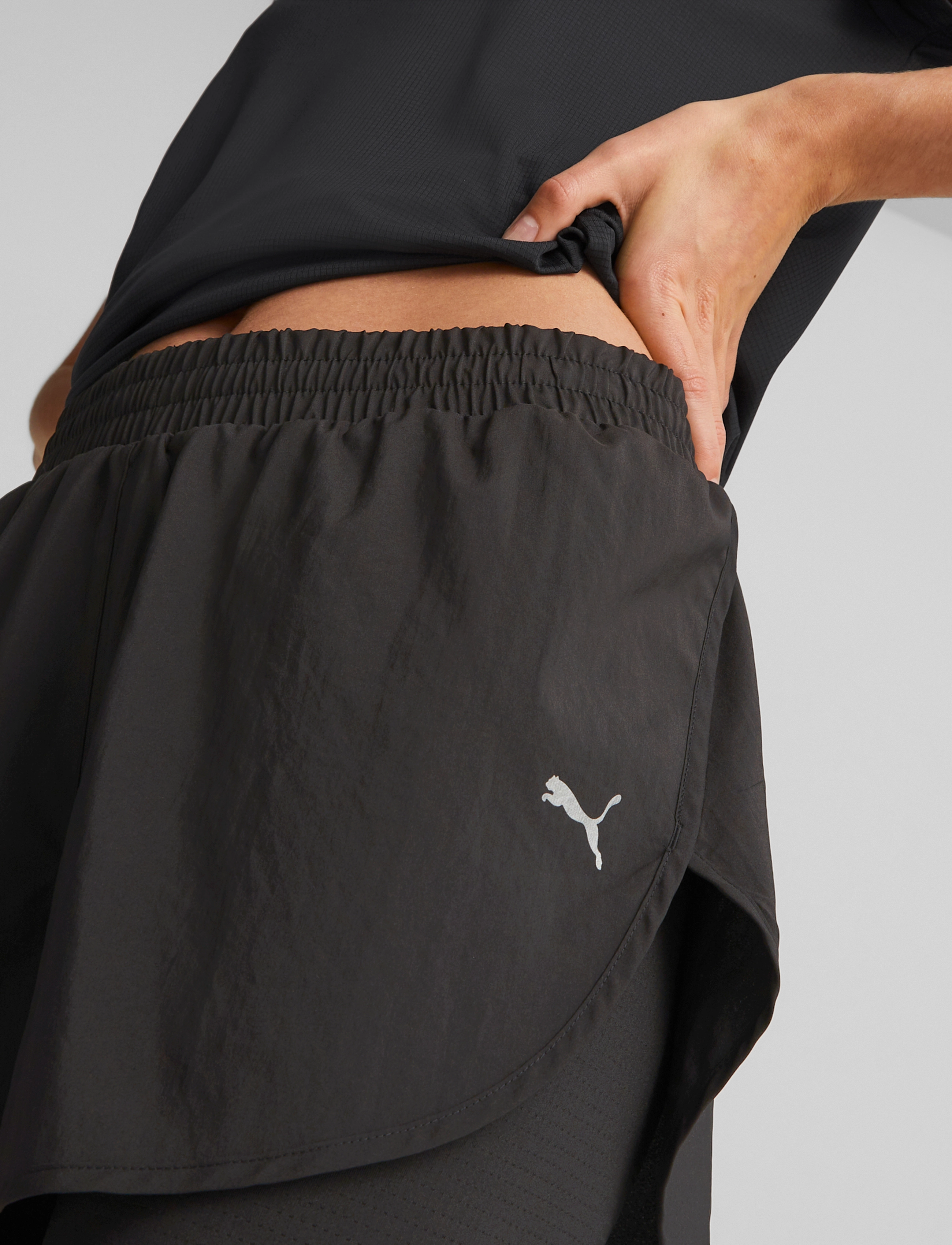 PUMA - RUN FAVORITE WOVEN 2IN1 3" SHORT W - puma black - 5