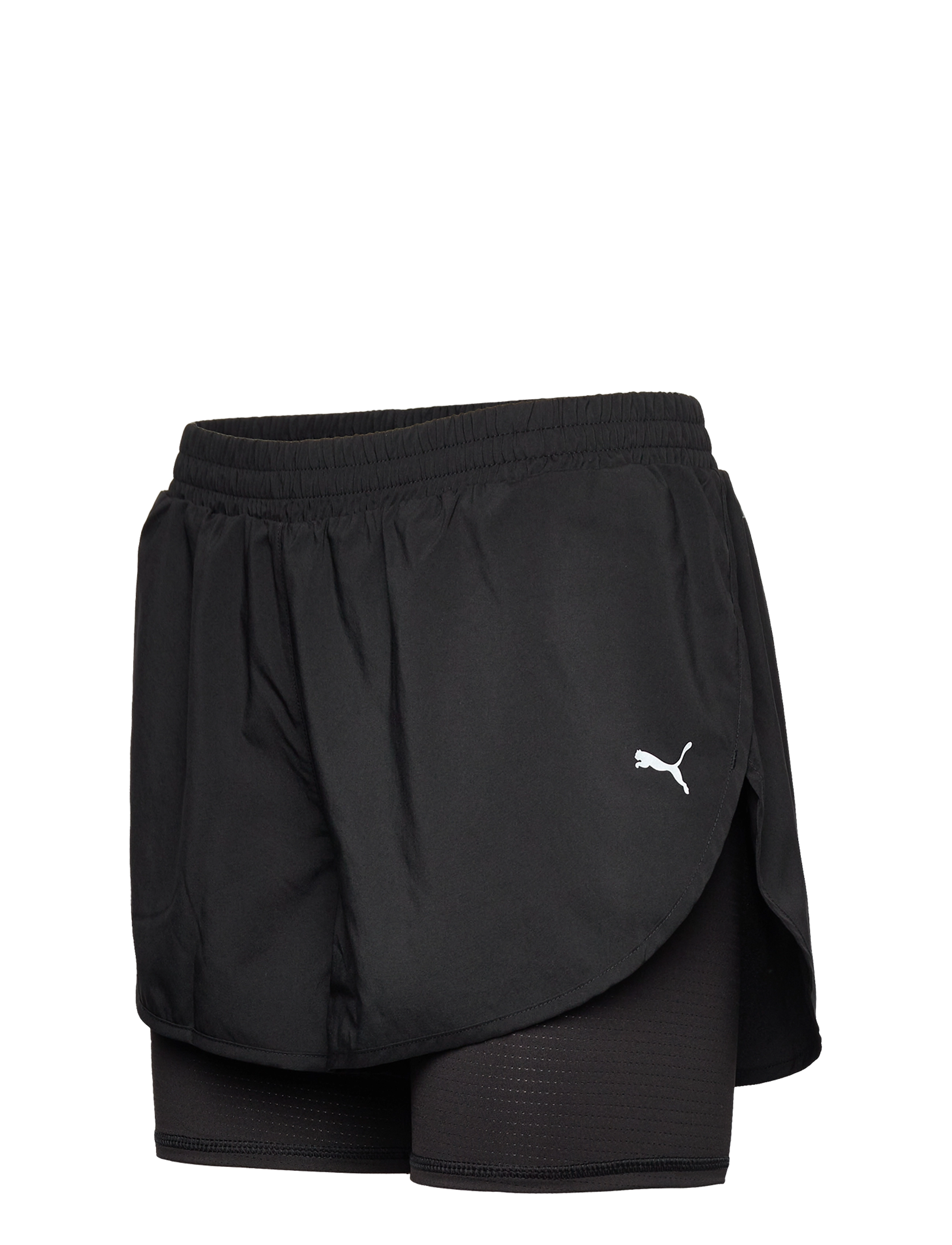 PUMA - RUN FAVORITE WOVEN 2IN1 3" SHORT W - puma black - 3