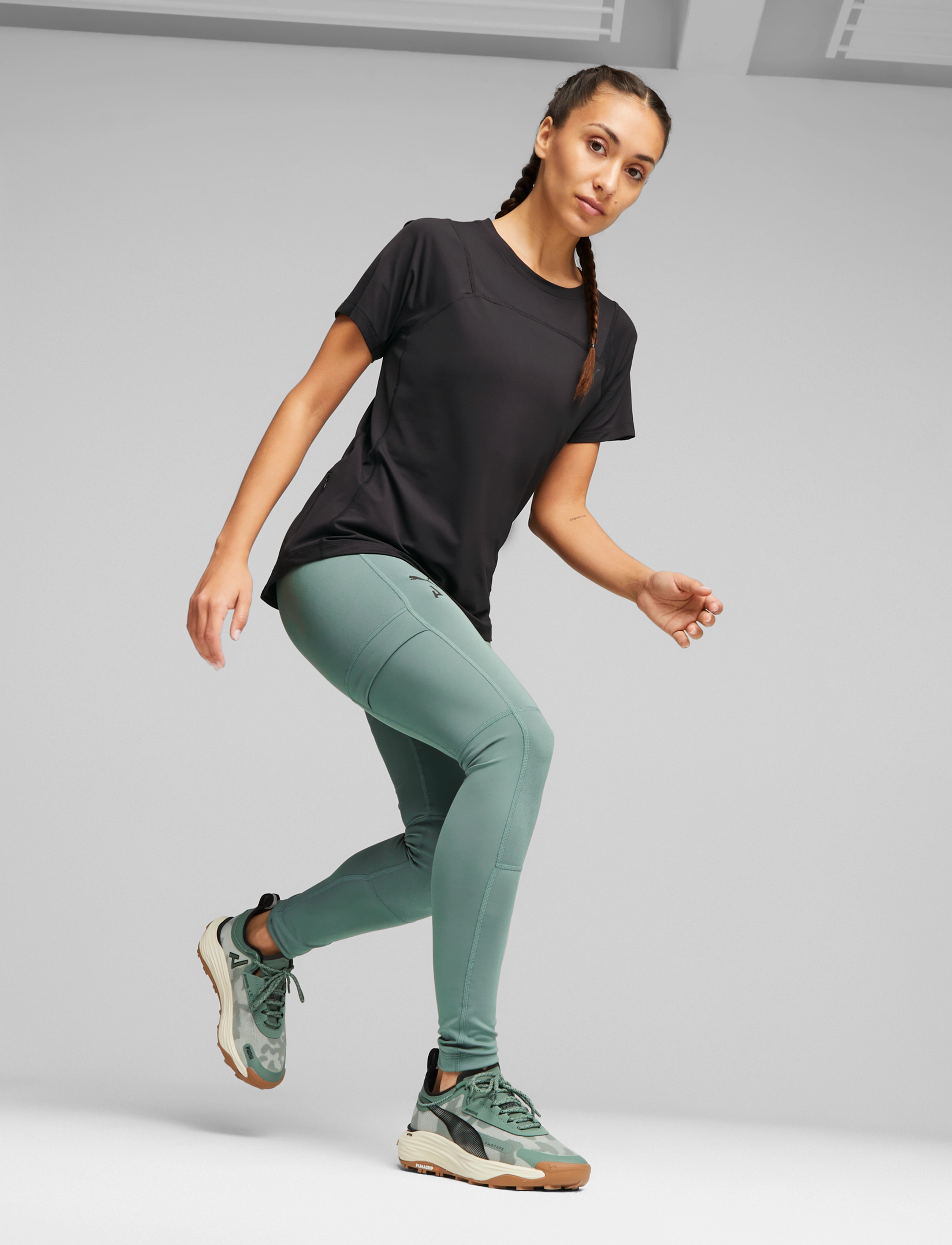 PUMA - W SEASONS COOLCELL TEE - puma black-puma black - 3