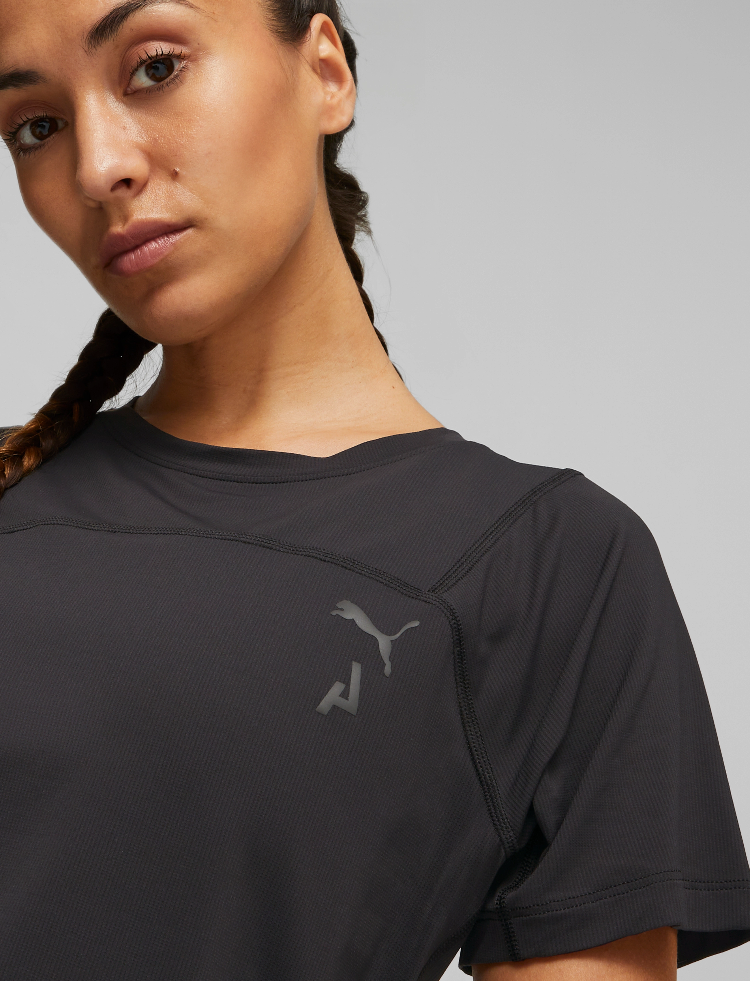 PUMA - W SEASONS COOLCELL TEE - puma black-puma black - 4