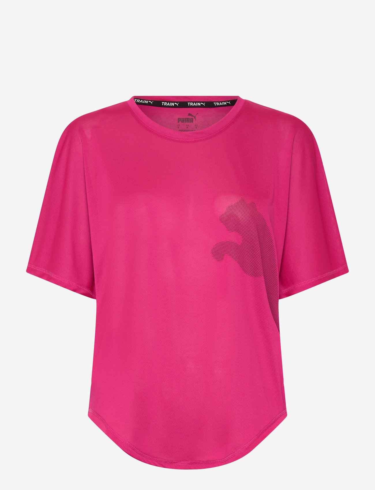 PUMA - TRAIN ALL DAY BIG CAT TEE - garnet rose - 0