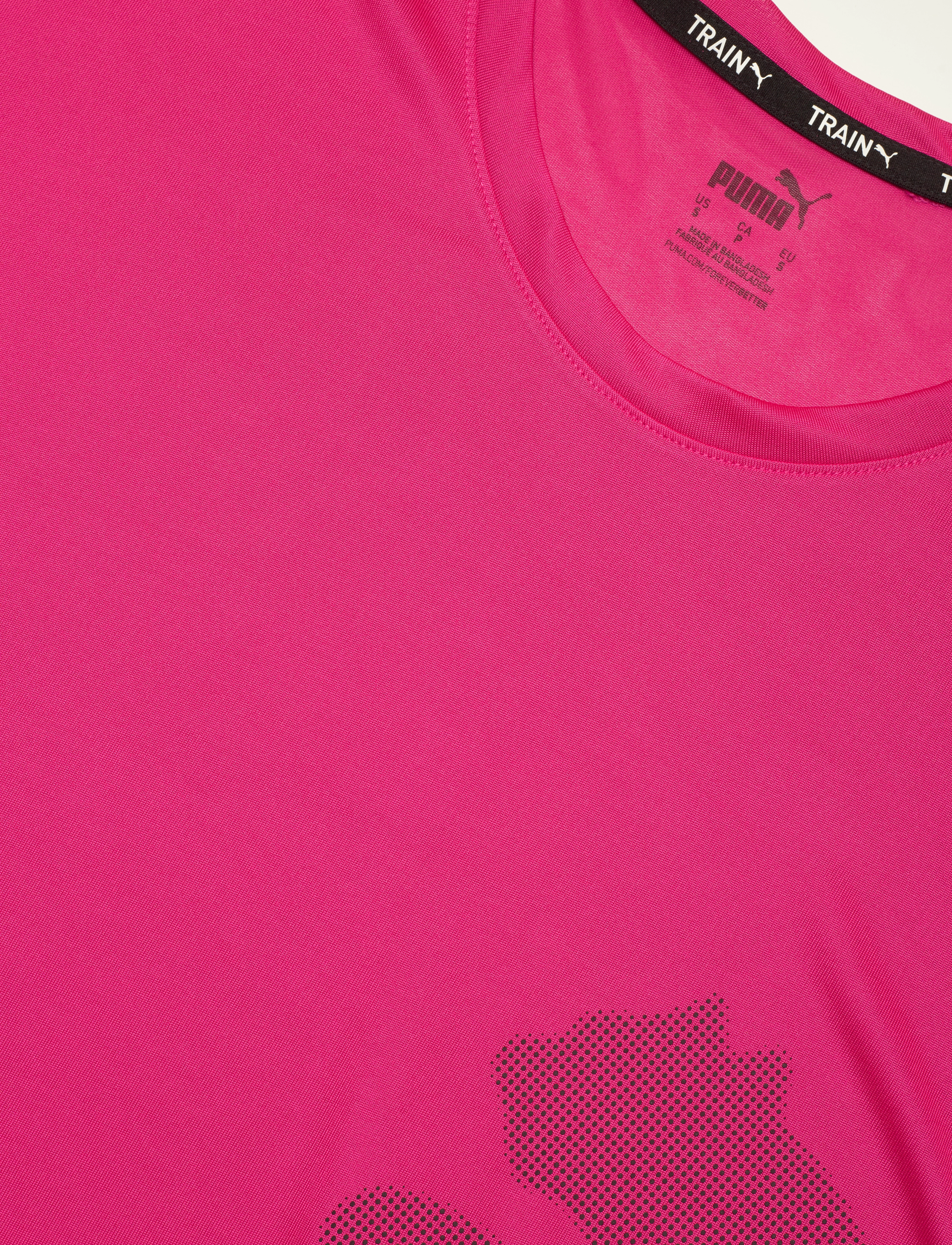 PUMA - TRAIN ALL DAY BIG CAT TEE - garnet rose - 2