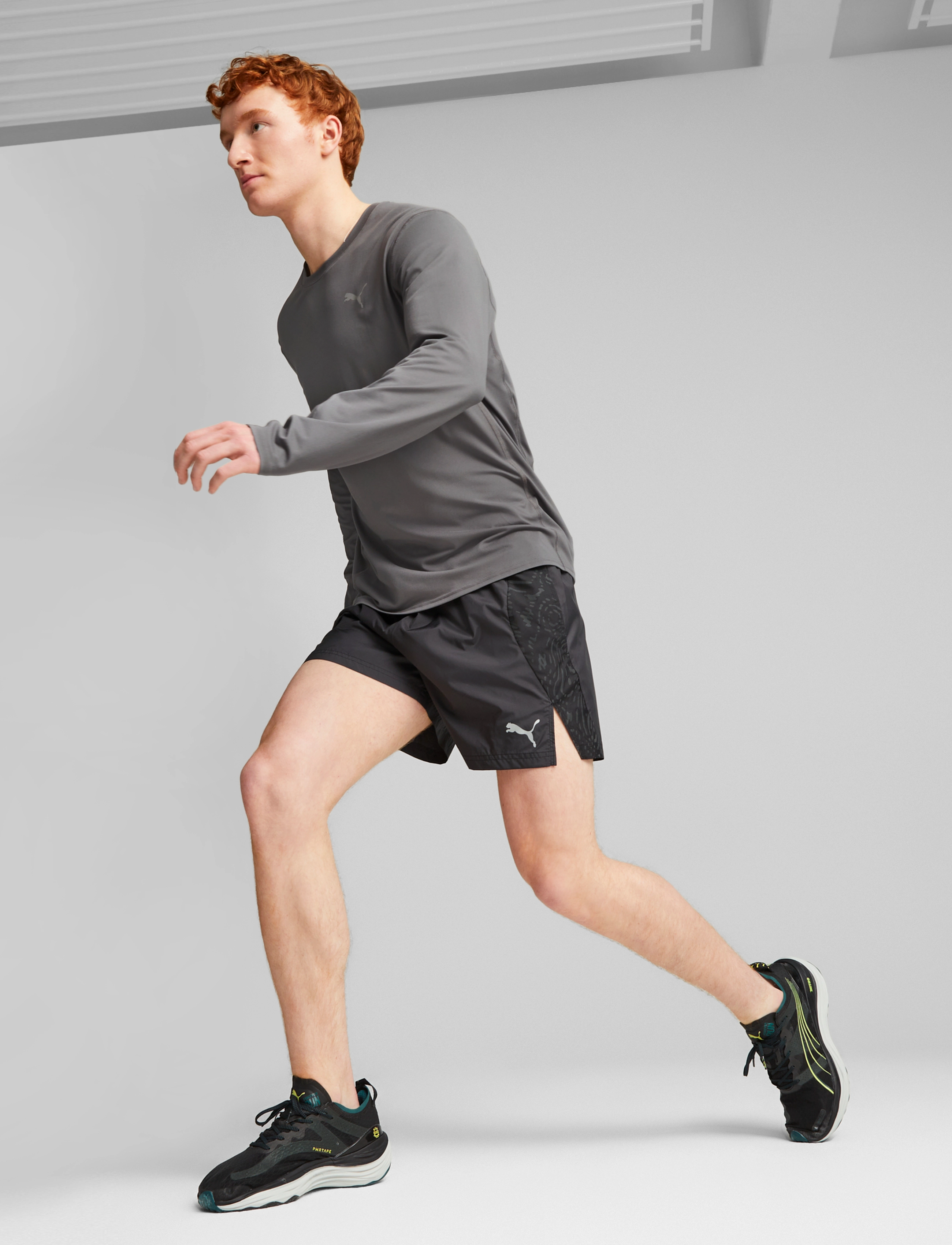 PUMA - Run Cloudspun LS Tee - cool dark gray - 3