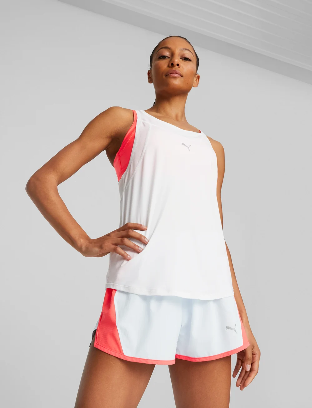 PUMA - RUN CLOUDSPUN TANK W - tank tops - puma white - 0