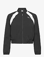 Puma Fit Woven Fashion Jacket - PUMA BLACK-PUMA WHITE