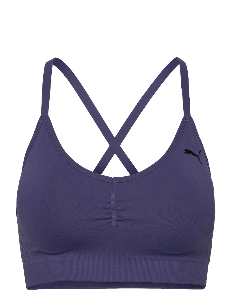 PUMA - MOVE SHAPELUXE SEAMLESS BRA - madal toestus - blue crystal - 0