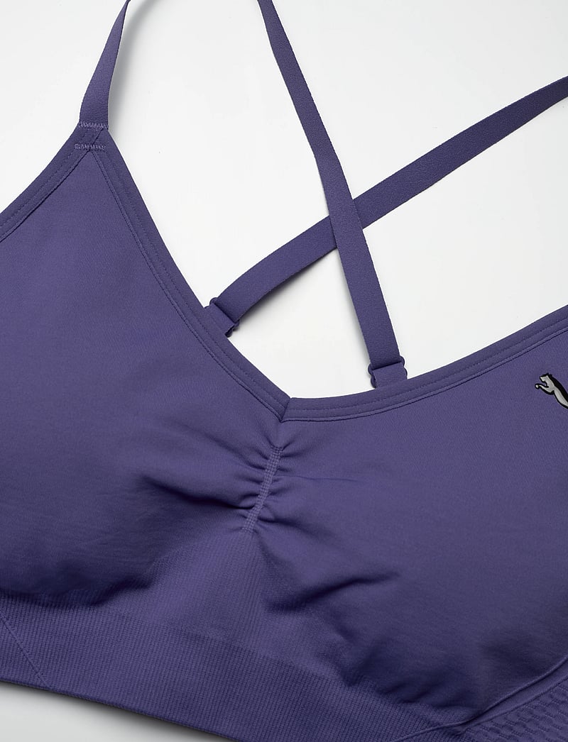 PUMA - MOVE SHAPELUXE SEAMLESS BRA - madal toestus - blue crystal - 2