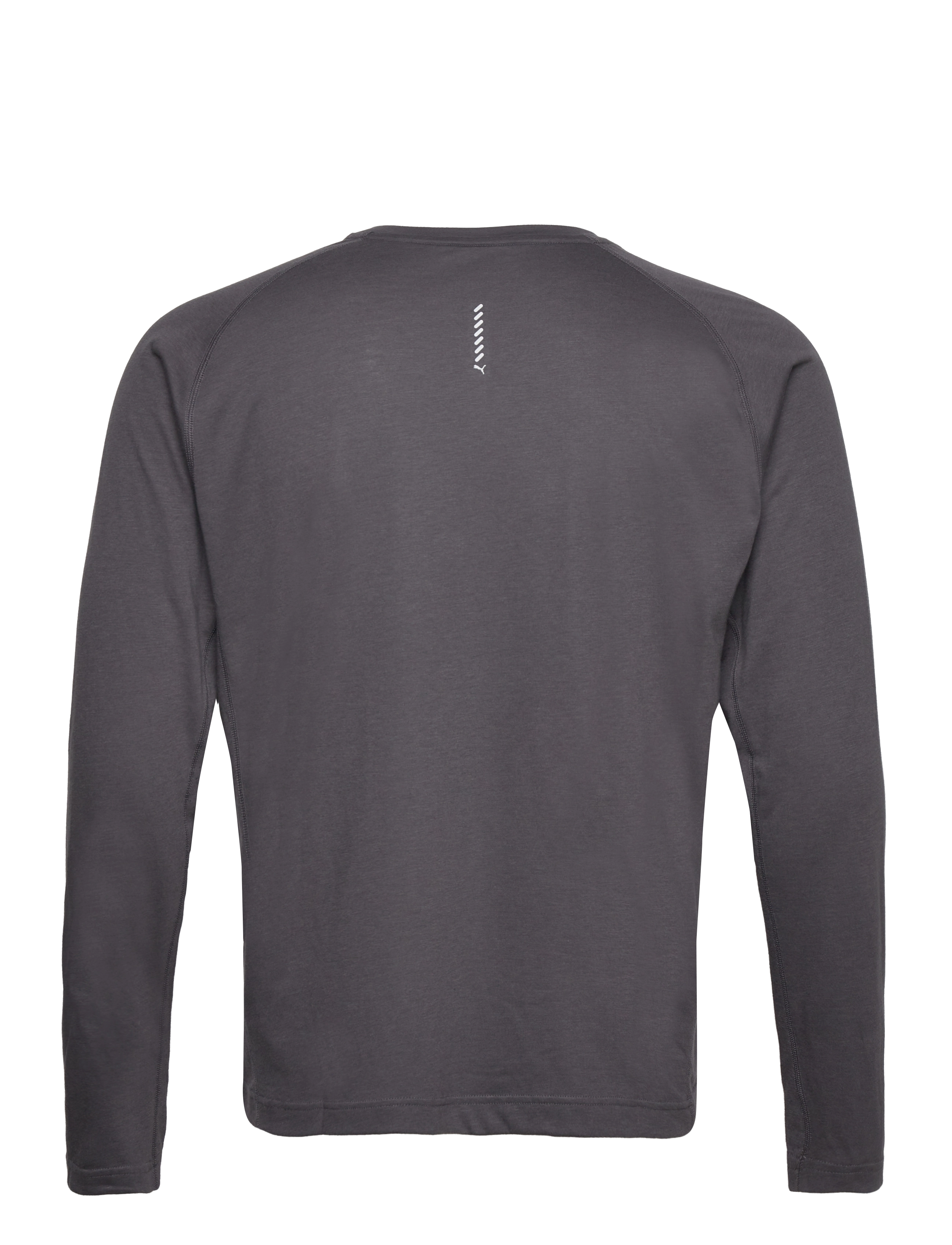PUMA - M RUN LS TEE - flat dark gray - 1