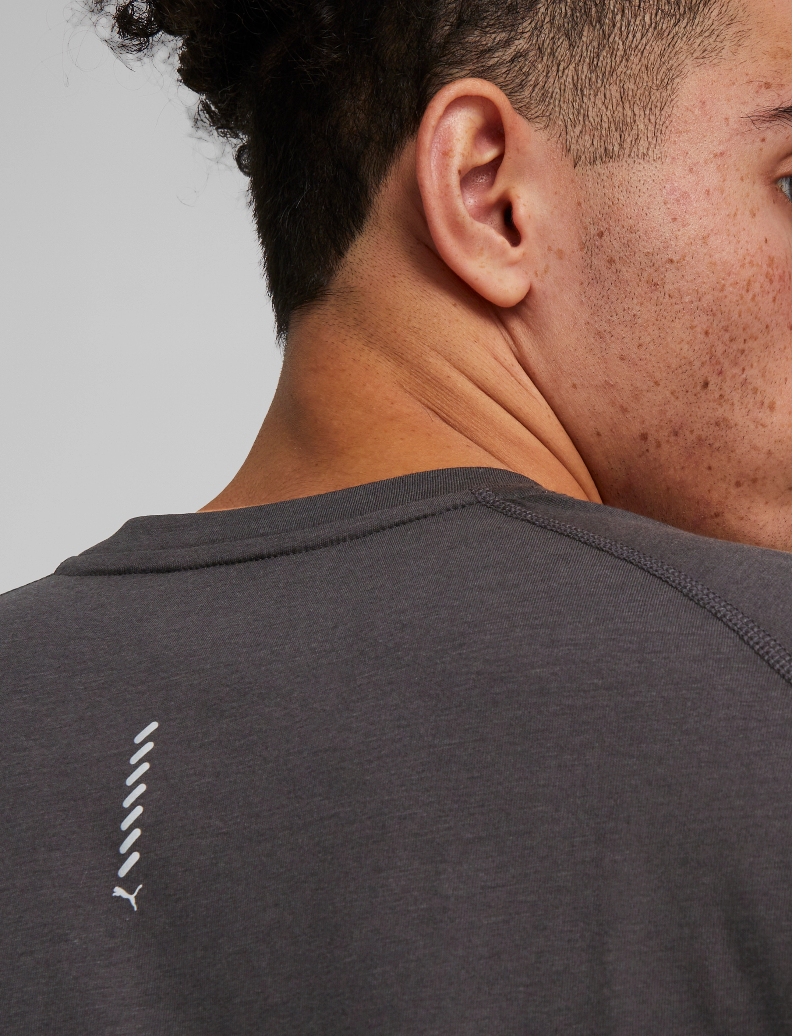 PUMA - M RUN LS TEE - flat dark gray - 5