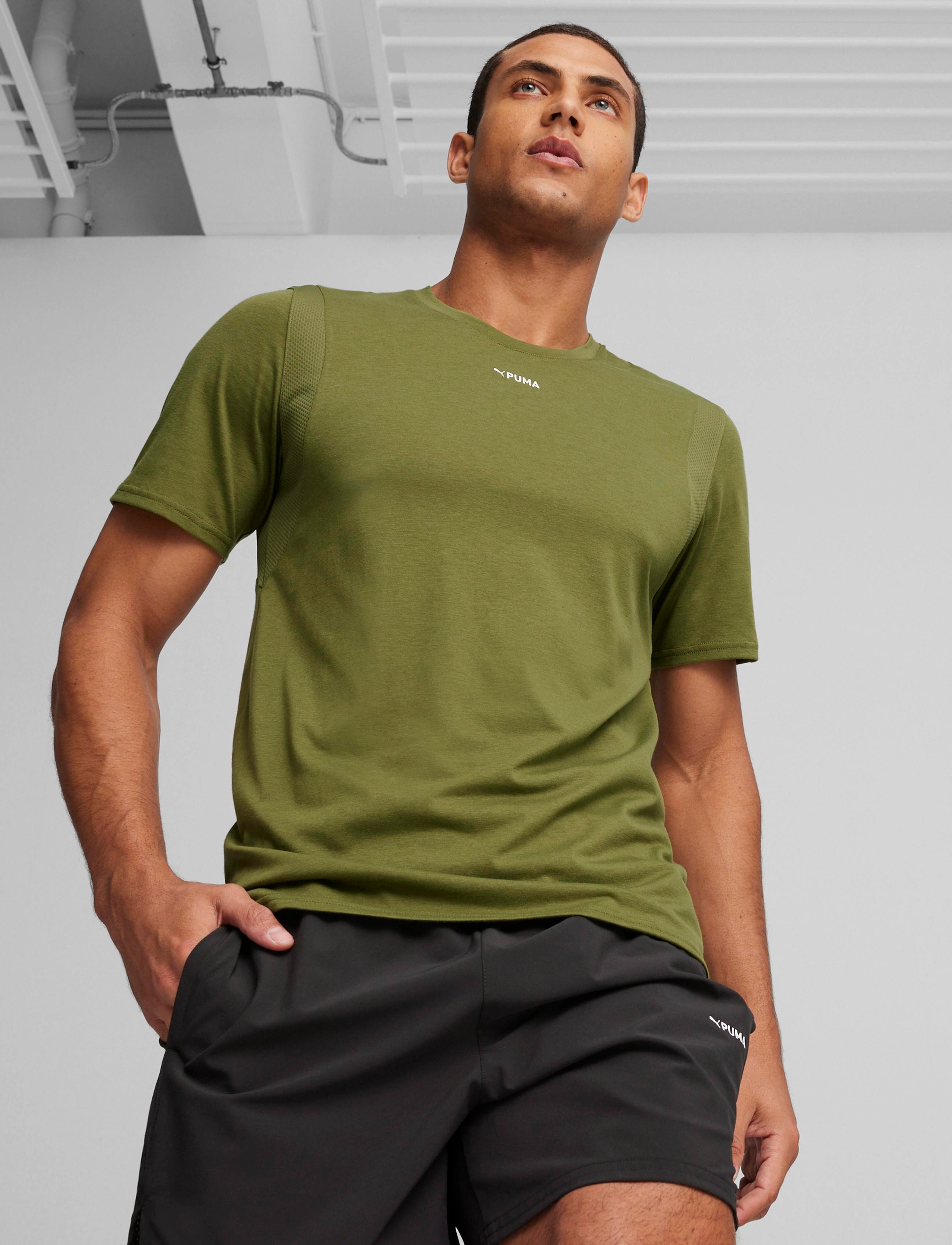 PUMA - PUMA FIT Triblend Ultrabreathe Tee - olive green - 2