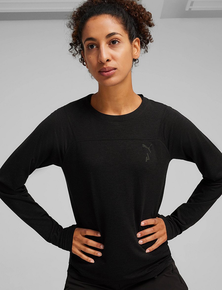 PUMA - W SEASONS Wool Tee LS - puma black - 2