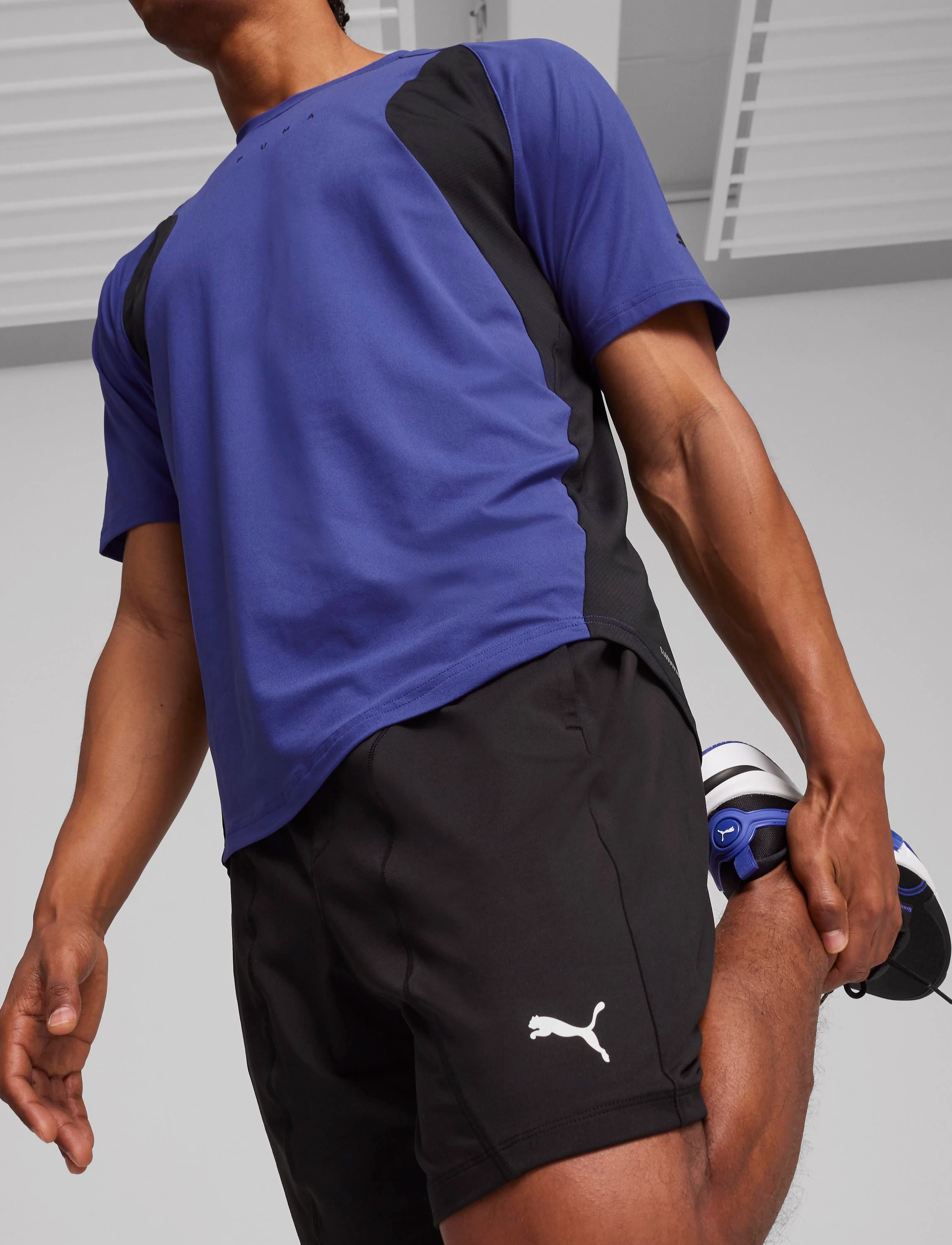 PUMA - M CLOUDSPUN 7" KNIT SHORT - lowest prices - puma black - 3