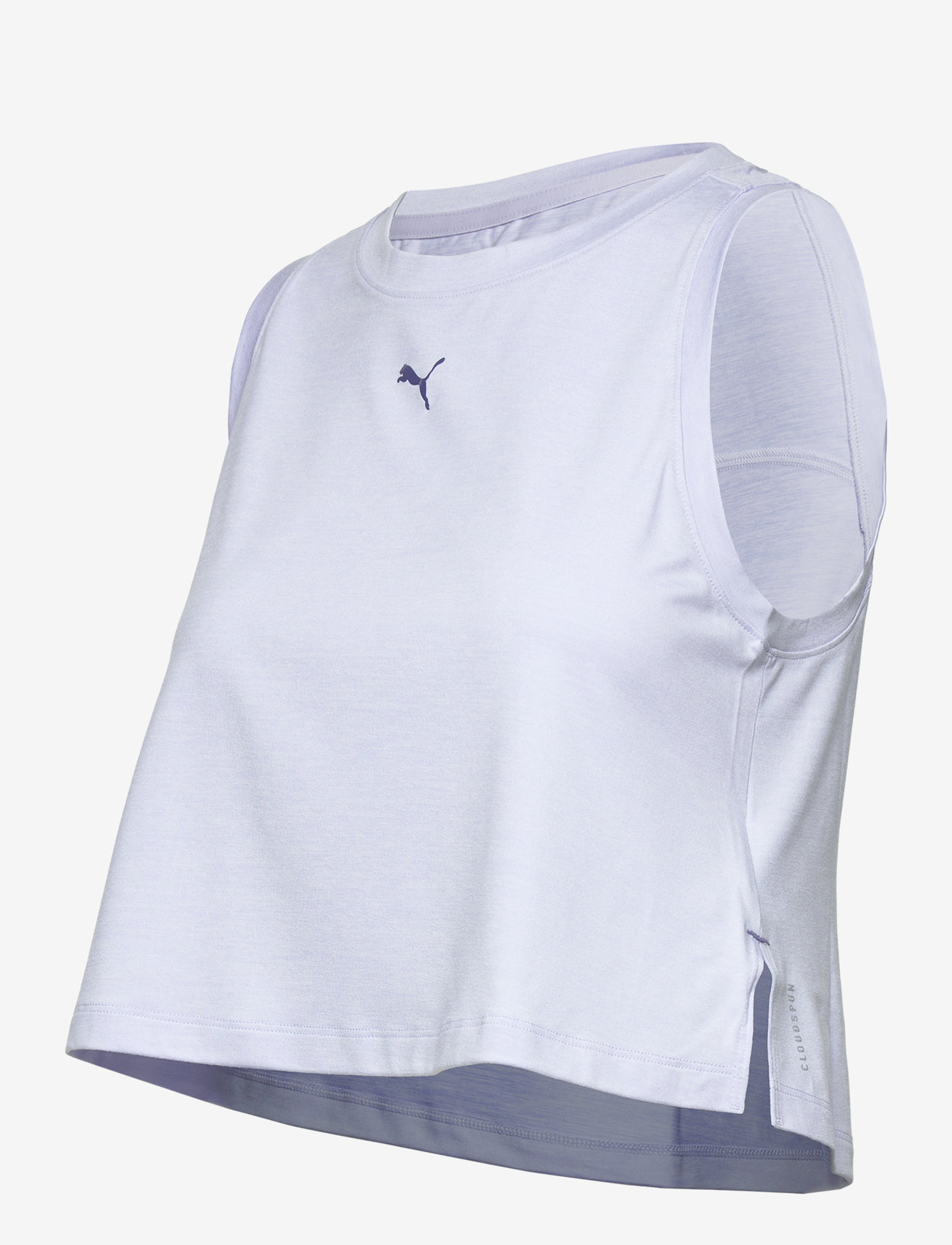 PUMA - CLOUDSPUN SLEEVELESS TANK - SHORT - crop tops - cool weather heather - 2