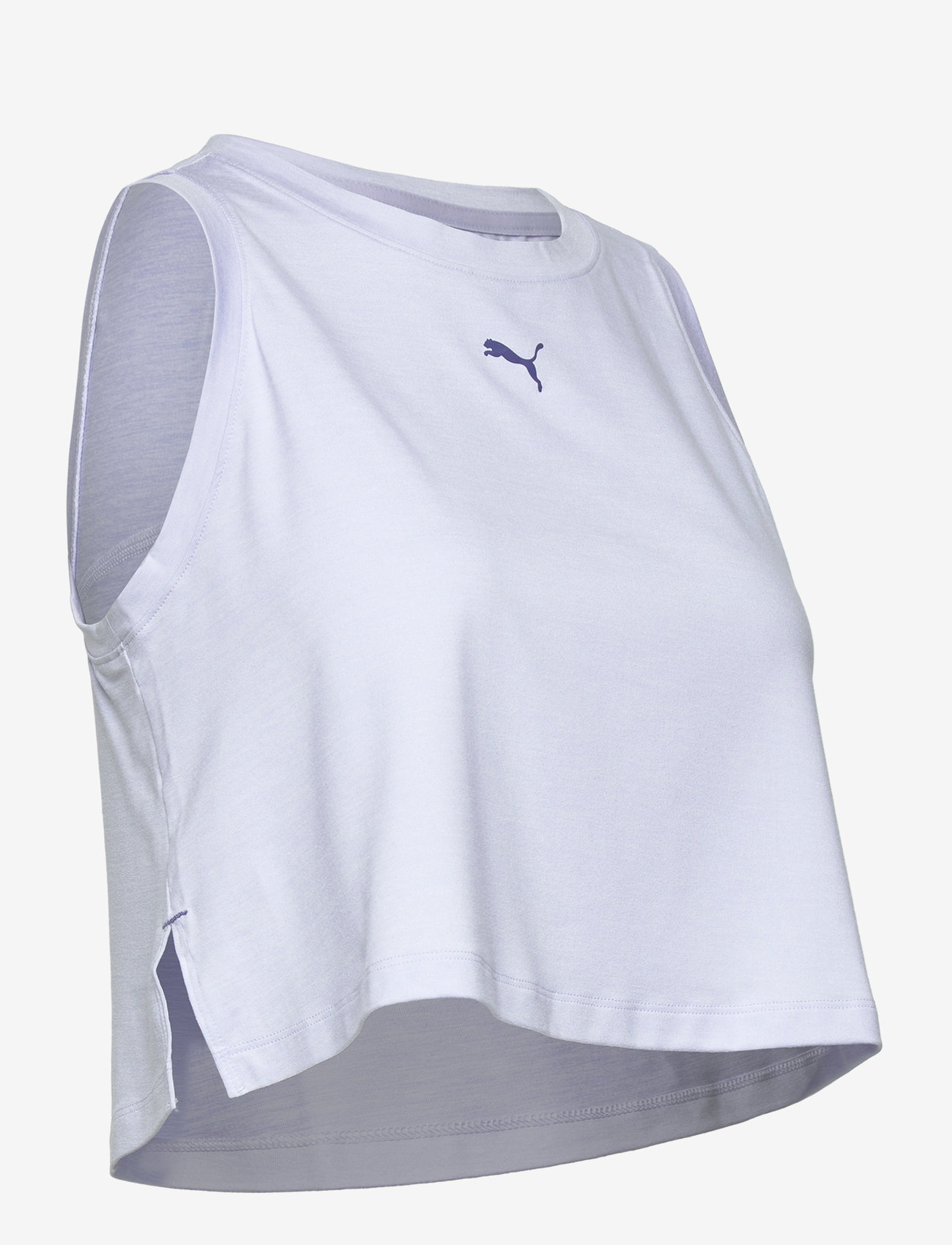 PUMA - CLOUDSPUN SLEEVELESS TANK - SHORT - crop tops - cool weather heather - 3