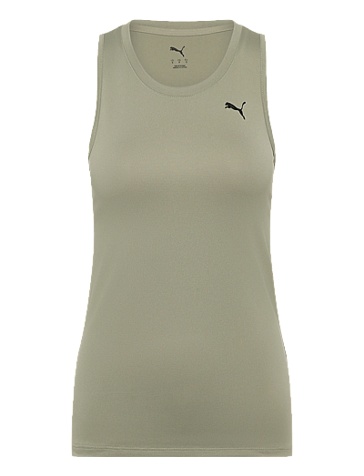 PUMA W TAD ESSENTIAL Sleeveless Tank - Varrukateta topid - LUX ARMY / khaki/green