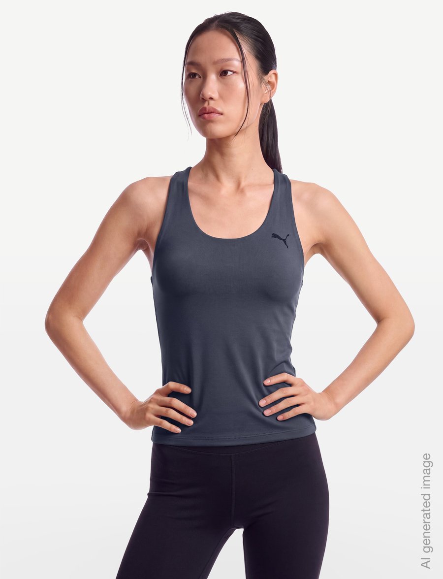 PUMA - W TAD ESSENTIAL 2 in 1 Tank - tank tops - inky depths - 3