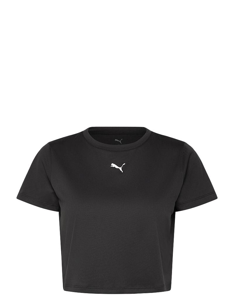 PUMA - W TAD ESSENTIAL Baby Tee - crop-tops - puma black - 0