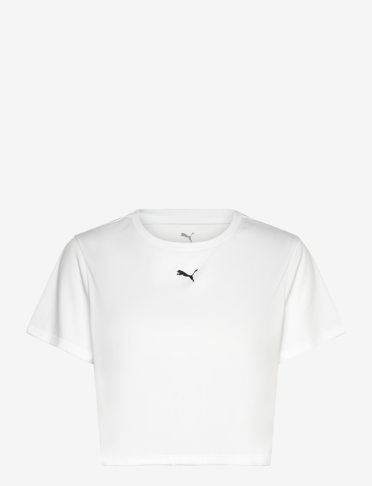 PUMA - W TAD ESSENTIAL Baby Tee - crop tops - puma white - 0