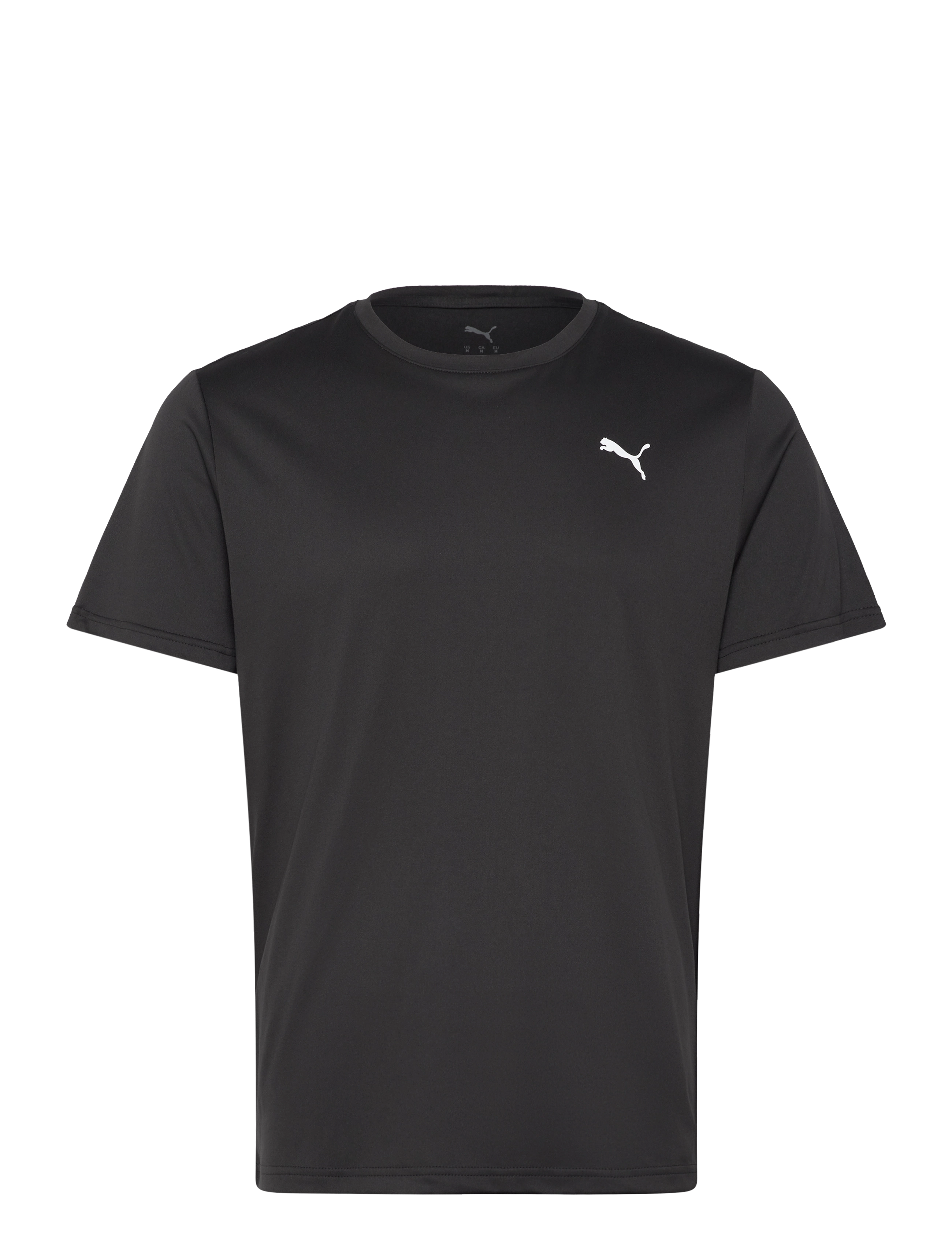 PUMA M Tad Essentials Solid Cat Tee (Lc Small Cat), Mænd, Ensfarvet T-Shirt, Sort, Str: S