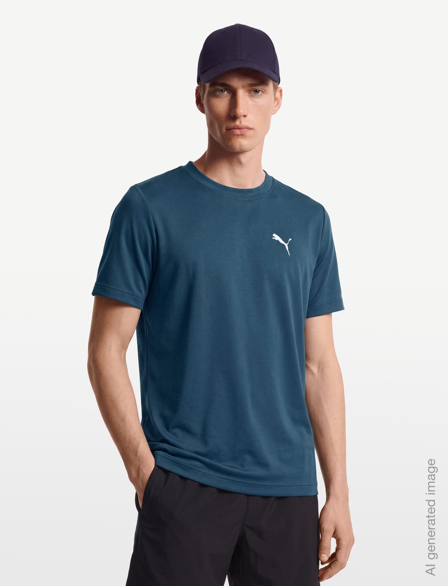 PUMA - TAD ESS Tee B - kortærmede t-shirts - midnight petrol - 3
