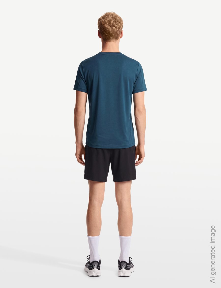 PUMA - TAD ESS Tee B - kortærmede t-shirts - midnight petrol - 4