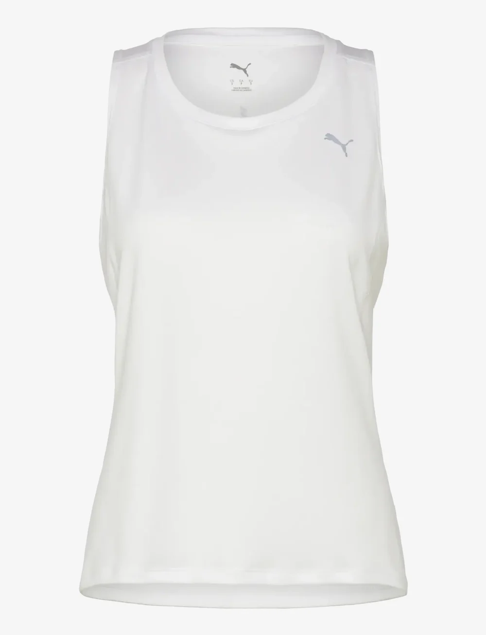 PUMA - W RUN VELOCITY TANK (POLY) - Õlapaeltega pluusid - puma white - 0