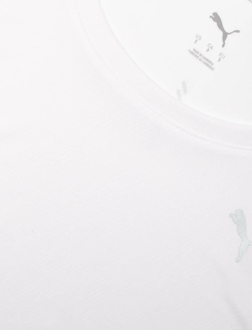 PUMA - W RUN VELOCITY TANK (POLY) - Õlapaeltega pluusid - puma white - 2