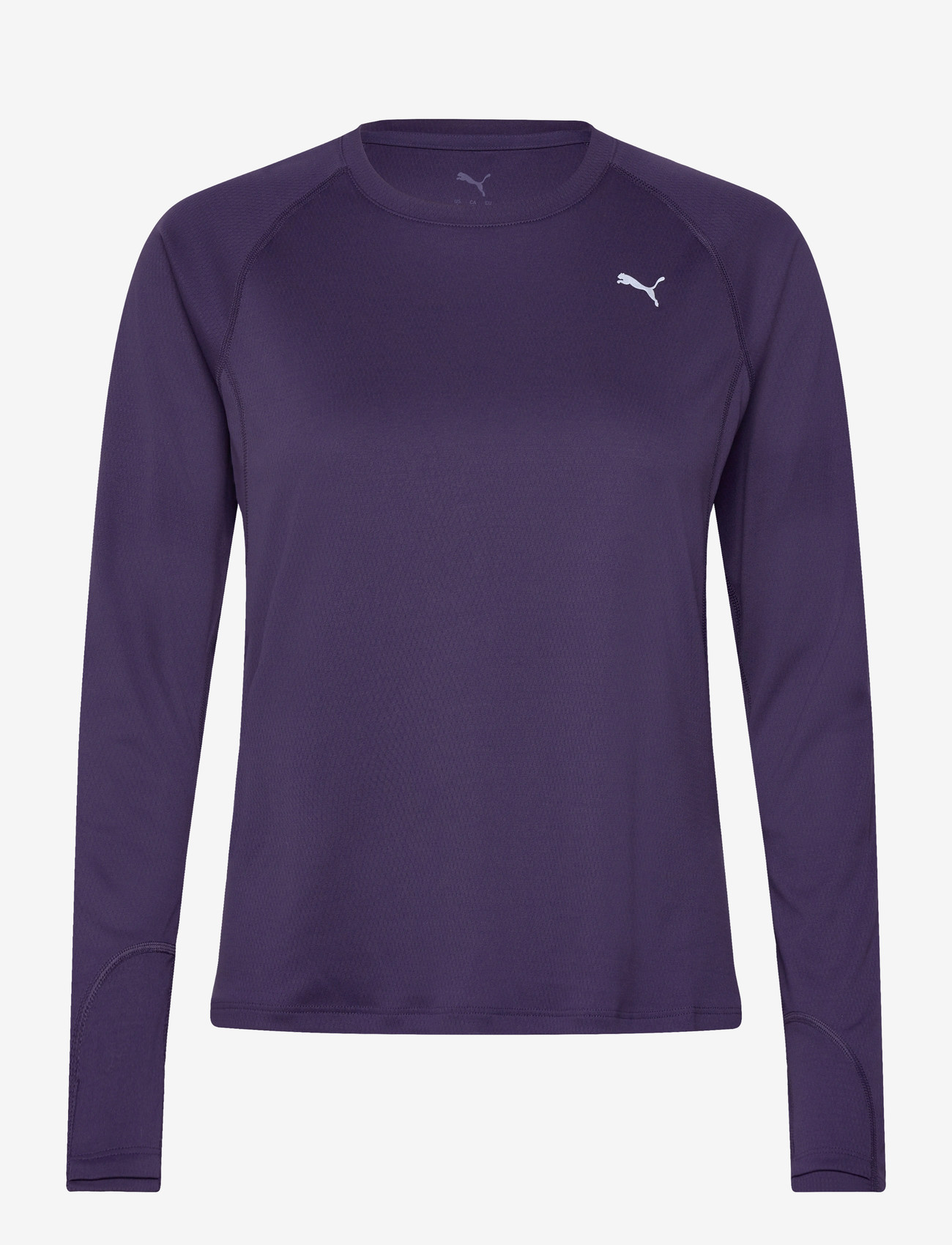 PUMA - W RUN VELOCITY LONG SLEEVE (POLY) - longsleeved tops - deep plum - 0