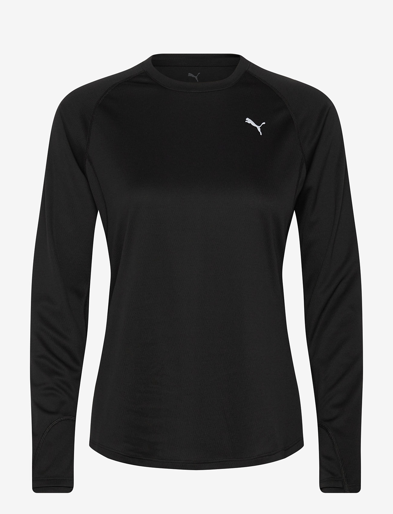 PUMA - W RUN VELOCITY LONG SLEEVE (POLY) - langarmshirts - puma black - 0