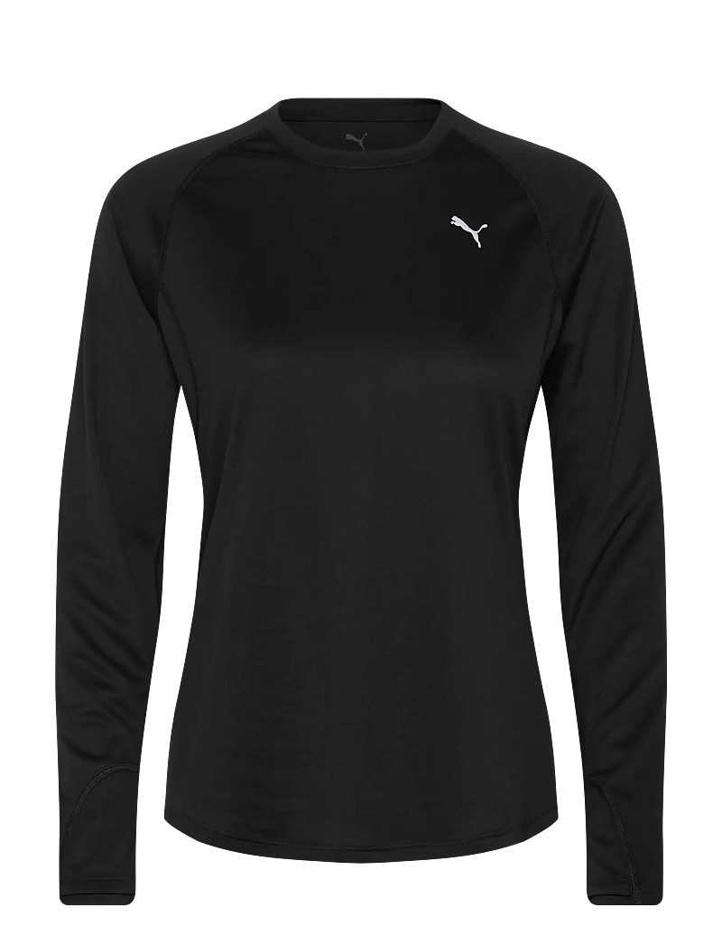 PUMA - W RUN VELOCITY LONG SLEEVE (POLY) - langarmshirts - puma black - 0