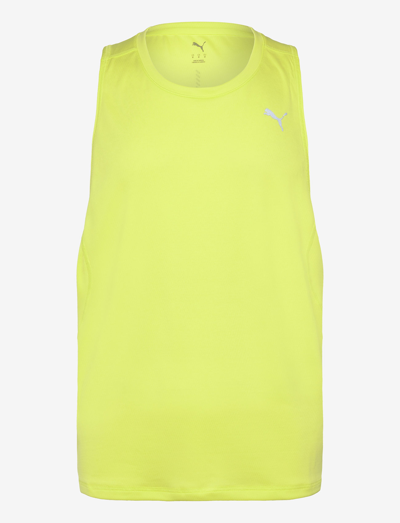 PUMA - M RUN VELOCITY TANK (POLY) - Õlapaeltega pluusid - lemon sherbert - 0