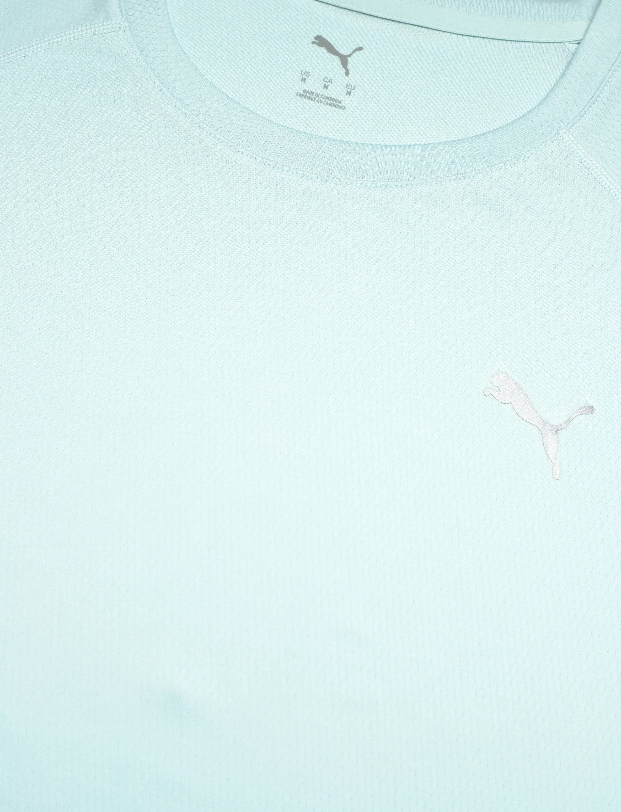 PUMA - M RUN VELOCITY TEE (POLY) - stuttermarbolir - fresh water - 2