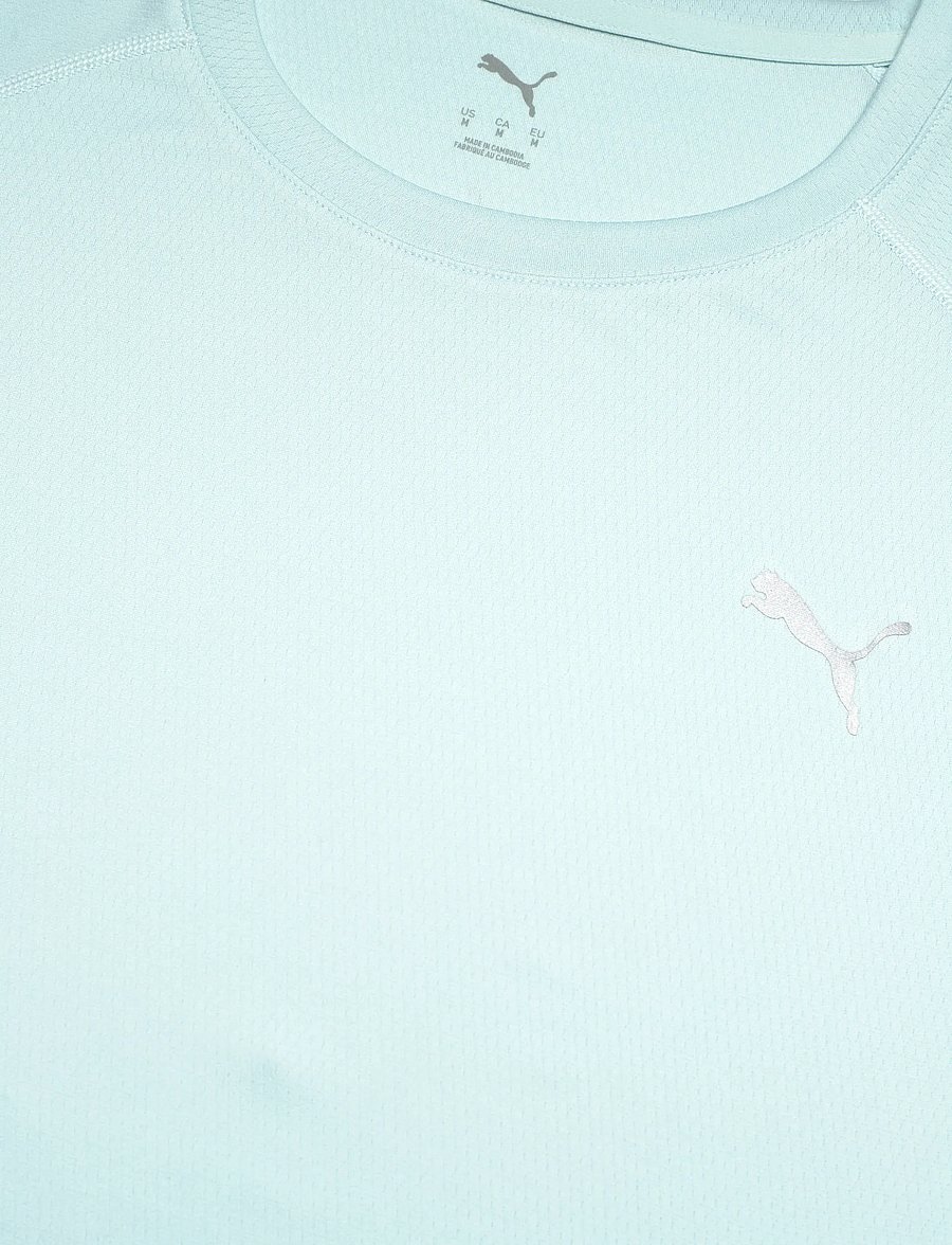 PUMA - M RUN VELOCITY TEE (POLY) - t-shirts - fresh water - 2